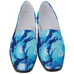 Hydrangea Blue Petals Flower Women s Classic Loafer Heels by Simbadda