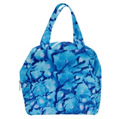 Hydrangea Blue Petals Flower Boxy Hand Bag