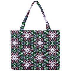 Stained Glass Pattern Church Window Mini Tote Bag by Simbadda