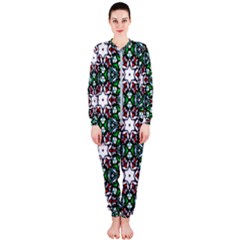 Stained Glass Pattern Church Window Onepiece Jumpsuit (ladies) 