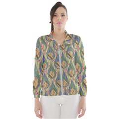 Tribal Background Boho Digital Paper Women s Windbreaker