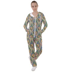 Tribal Background Boho Digital Paper Women s Tracksuit by Simbadda