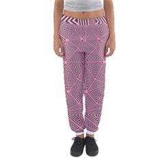 Triangle Background Abstract Women s Jogger Sweatpants by Simbadda