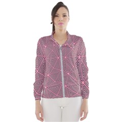 Triangle Background Abstract Women s Windbreaker