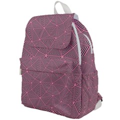 Triangle Background Abstract Top Flap Backpack by Simbadda