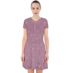 Triangle Background Abstract Adorable In Chiffon Dress by Simbadda