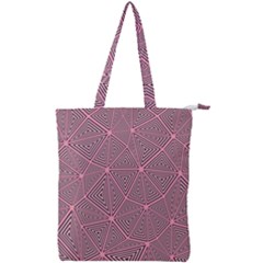 Triangle Background Abstract Double Zip Up Tote Bag by Simbadda