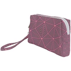 Triangle Background Abstract Wristlet Pouch Bag (small)