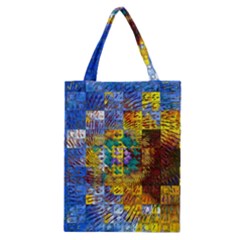 Sunflower Kaleidoscope Pattern Classic Tote Bag