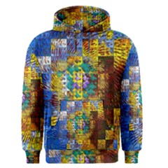 Sunflower Kaleidoscope Pattern Men s Pullover Hoodie