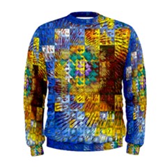 Sunflower Kaleidoscope Pattern Men s Sweatshirt