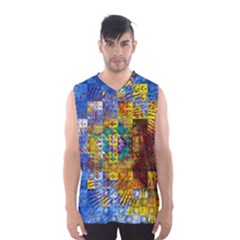 Sunflower Kaleidoscope Pattern Men s SportsWear