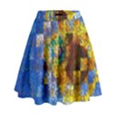 Sunflower Kaleidoscope Pattern High Waist Skirt View1