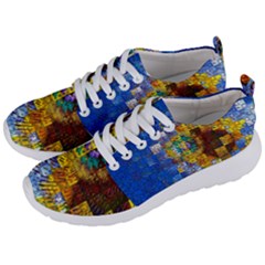 Sunflower Kaleidoscope Pattern Men s Lightweight Sports Shoes