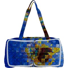 Sunflower Kaleidoscope Pattern Multi Function Bag