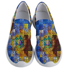 Sunflower Kaleidoscope Pattern Women s Lightweight Slip Ons