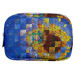 Sunflower Kaleidoscope Pattern Make Up Pouch (Small)