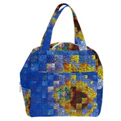 Sunflower Kaleidoscope Pattern Boxy Hand Bag