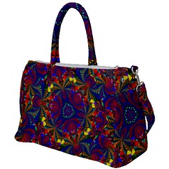 Kaleidoscope Pattern Ornament Duffel Travel Bag by Simbadda