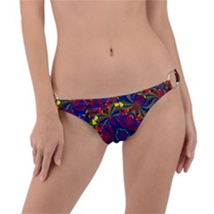 Kaleidoscope Pattern Ornament Ring Detail Bikini Bottom