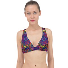 Kaleidoscope Pattern Ornament Classic Banded Bikini Top