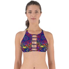 Kaleidoscope Pattern Ornament Perfectly Cut Out Bikini Top