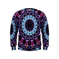 Kaleidoscope Shape Abstract Design Kids  Sweatshirt