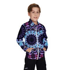 Kaleidoscope Shape Abstract Design Kids  Windbreaker