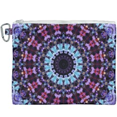 Kaleidoscope Shape Abstract Design Canvas Cosmetic Bag (xxxl) by Simbadda