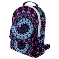 Kaleidoscope Shape Abstract Design Flap Pocket Backpack (small) by Simbadda