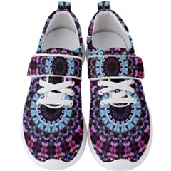 Kaleidoscope Shape Abstract Design Men s Velcro Strap Shoes by Simbadda