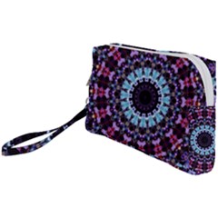 Kaleidoscope Shape Abstract Design Wristlet Pouch Bag (small)