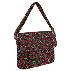 Pattern Stained Glass Church Buckle Messenger Bag by Simbadda