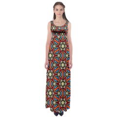 Pattern Stained Glass Church Empire Waist Maxi Dress