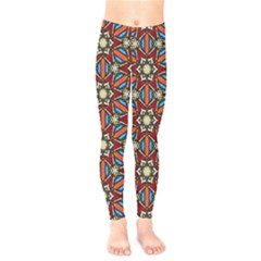 Pattern Stained Glass Church Kids  Legging