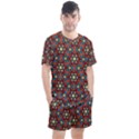 Pattern Stained Glass Church Men s Mesh Tee and Shorts Set View1