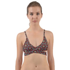 Pattern Stained Glass Church Wrap Around Bikini Top