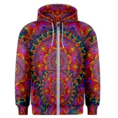 Kaleidoscope Pattern Ornament Men s Zipper Hoodie