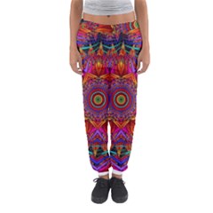 Kaleidoscope Pattern Ornament Women s Jogger Sweatpants by Simbadda