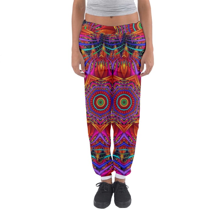 Kaleidoscope Pattern Ornament Women s Jogger Sweatpants