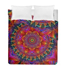 Kaleidoscope Pattern Ornament Duvet Cover Double Side (full/ Double Size)