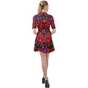 Kaleidoscope Pattern Ornament Belted Shirt Dress View2