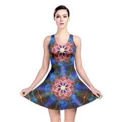 Mandala Pattern Kaleidoscope Reversible Skater Dress by Simbadda