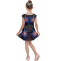 Mandala Pattern Kaleidoscope Kids  Cap Sleeve Dress View2