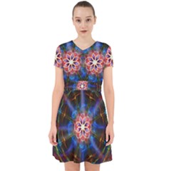 Mandala Pattern Kaleidoscope Adorable In Chiffon Dress by Simbadda