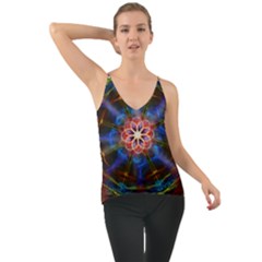 Mandala Pattern Kaleidoscope Chiffon Cami by Simbadda