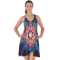 Mandala Pattern Kaleidoscope Show Some Back Chiffon Dress