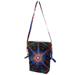 Mandala Pattern Kaleidoscope Folding Shoulder Bag by Simbadda