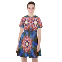 Mandala Pattern Kaleidoscope Sailor Dress