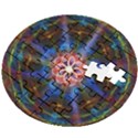 Mandala Pattern Kaleidoscope Wooden Puzzle Round View2